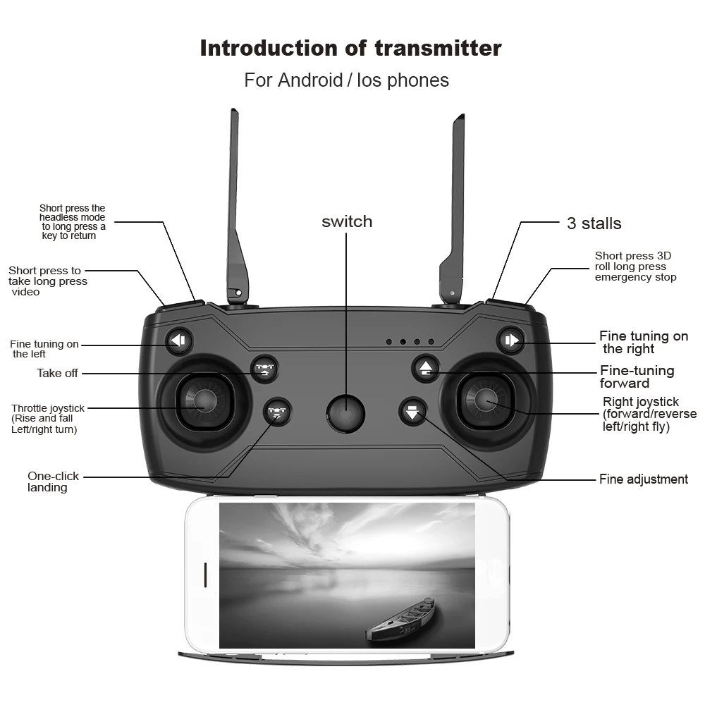 Дрон Радиоуправляемый Halolo M69G FPV складной Квадрокоптер с камерой 4K Wi Fi VS VISUO XS816 SG106