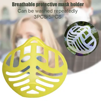

3D Face Cover Bracket Face Cover Inner Frame Bracket Support Washable Reusable Easier to Breathe Tasteless Non-Toxic LDO