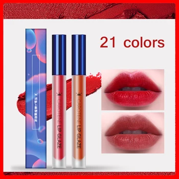 

CL070 Moisturizing Lip Gloss Lipstick Waterproof Matte Lip Tint Makeup Elegant Red Velvet Lipgloss Healthy Vitamins Cosmetics
