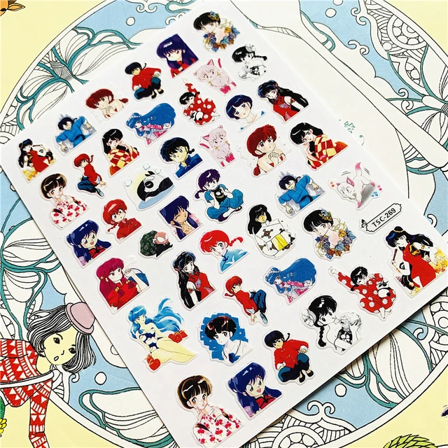 TSC-293 TSC-287 Japanese cartoon anime clown character 3D Back glue Nail Art Stickers Decals Sliders Nail ornament decoration TSC-269