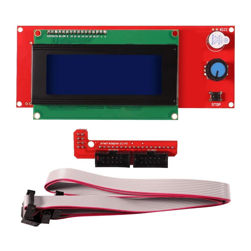 

Модуль контроллера экрана смарт-дисплея LCD2004 + кабель для RAMPS 1,4 для Mega Pololu Shield для Reprap 3D Printer Parts