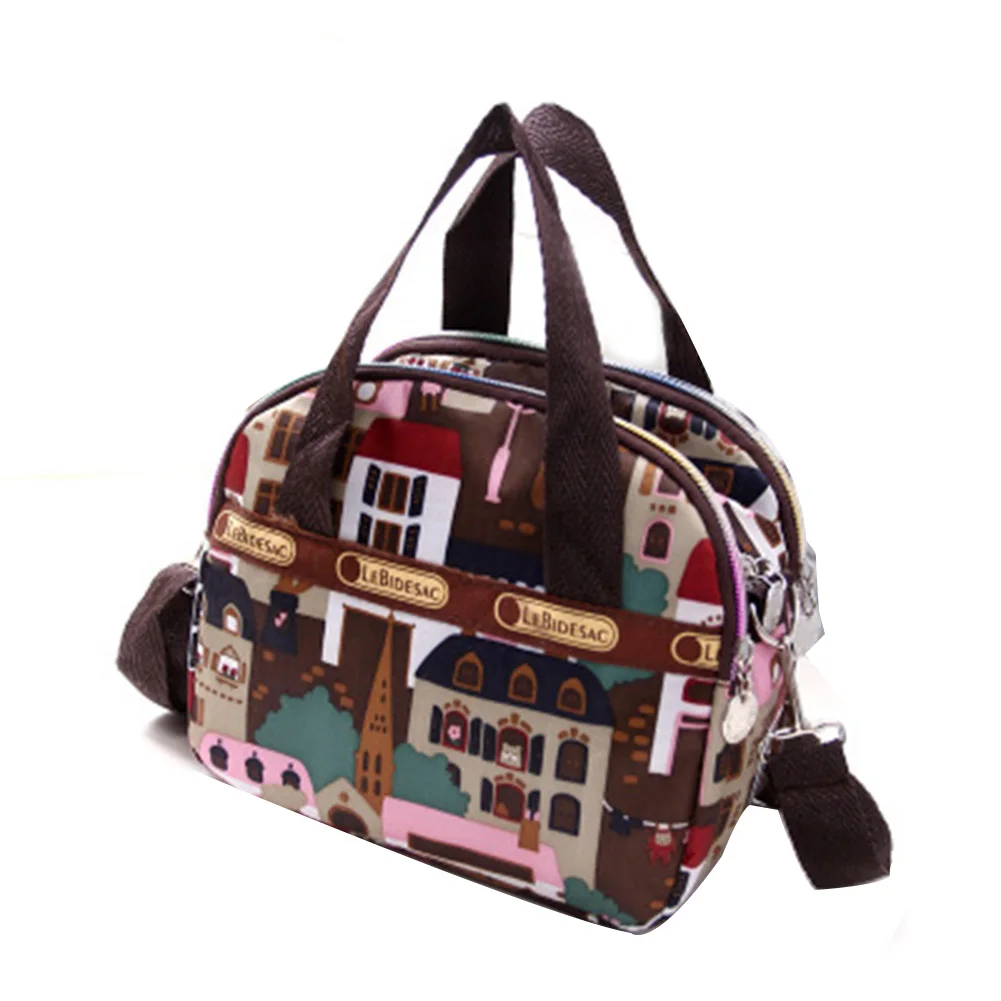 

Women Messenger Bags Printing Color Contrast Casual Shoulder Crossbody Bag Handbag New