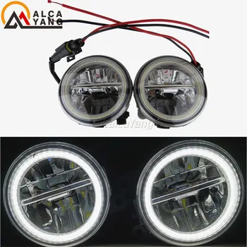 

2x Angel Eyes Car Styling Round LED Fog Light For Nissan Tiida Hatchback C11X 2007-2012 For Nissan Cube Z12 Hatchback 2010-2014