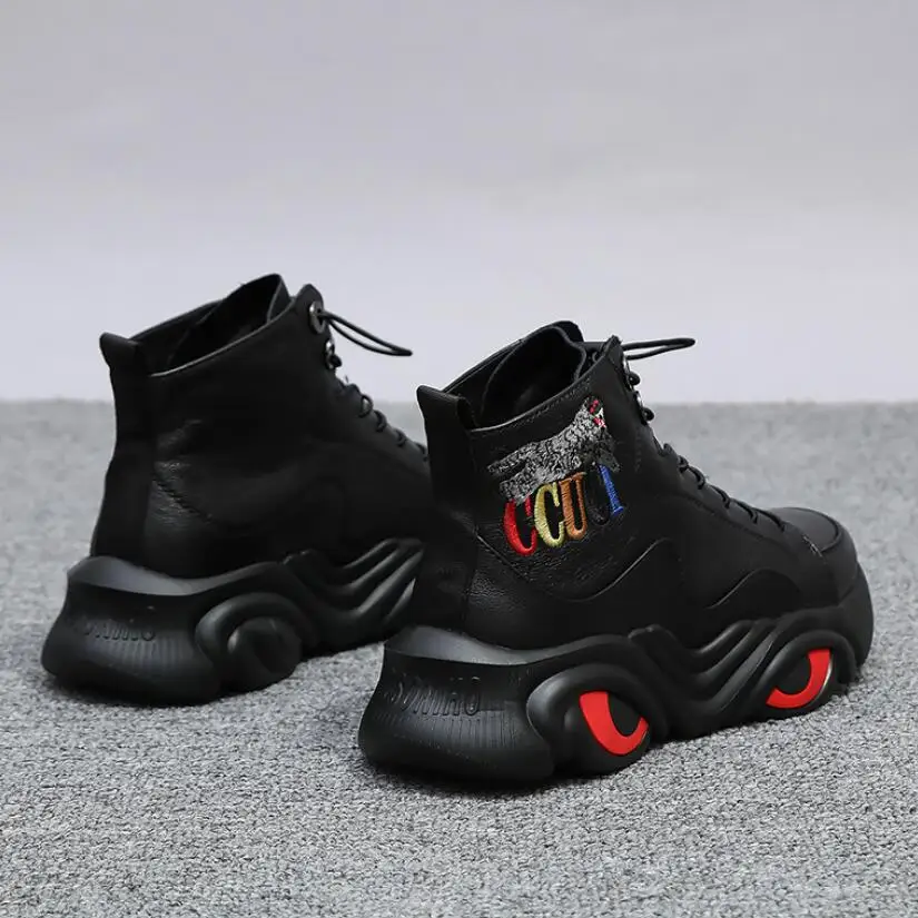 Мужская обувь из натуральной кожи CS802 осенняя повседневная спортивная на