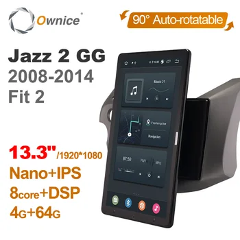 شراء13.3 بوصة 1920*1080 هاتف أندرويد 10.0 لهوندا جاز 2 GG 2008 - 2014 صالح 2 راديو السيارة السيارات الوسائط المتعددة الفيديو الصوت للتدوير