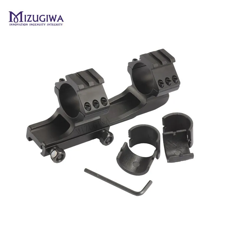 Cantilever Rifle Scope Mount Dual 1 Mizugiwa Polegada - 30mm Adaptadores Anel Heavy Duty Picatinny Rail Weaver Pistola w 6 Picatinny Rail Picatinny Weaver pistola