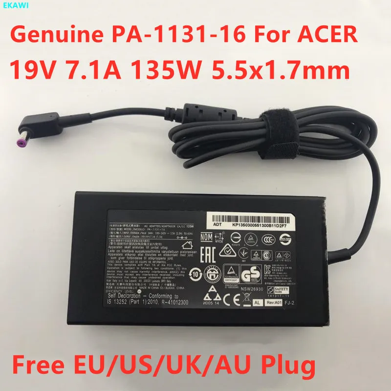 Acer Aspire VN7-592G VN7-792G Notebook 19V 7.1A 135W Power AC Adapter Charger 