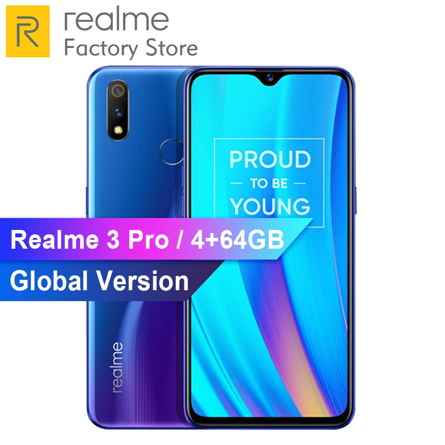 EU версия OPPO Realme 3 Pro 6,3 ''4/6 ГБ Оперативная память 64/128 ГБ Встроенная память Snapdragon 710 AIE 16+ 5 Мп двойной Камера VOOC, быстрая зарядка, мобильный телефон
