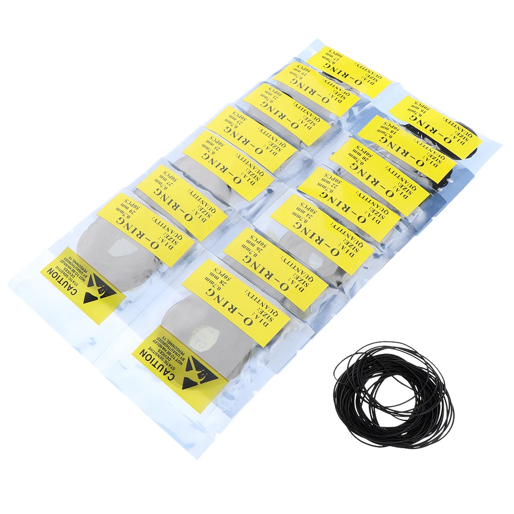 950pcs 12-30mm Gasket Rubber Seal Washers Gaskets Replace O-Rings Watch Part