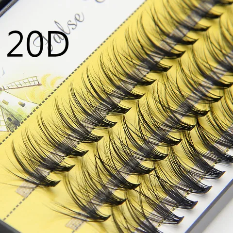 Mink Super Cluster Eyelash Extension Natural 3D Russian Volume Faux Eyelashes Individual Lashes Makeup Cilia Cilias