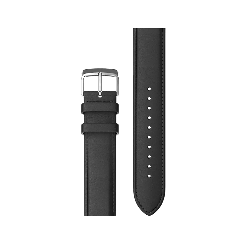 20 мм ремешок из натуральной кожи для TicWatch E& TicWatch C2(оникс и платина) сменный ремешок TicWatch официальный