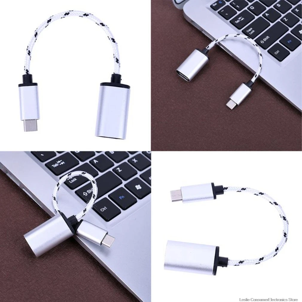 5 шт. 18 см type-C OTG адаптер usb-кабель 3,1 type C штекер USB 3,0 A Женский OTG кабель для передачи данных NK-Shopping