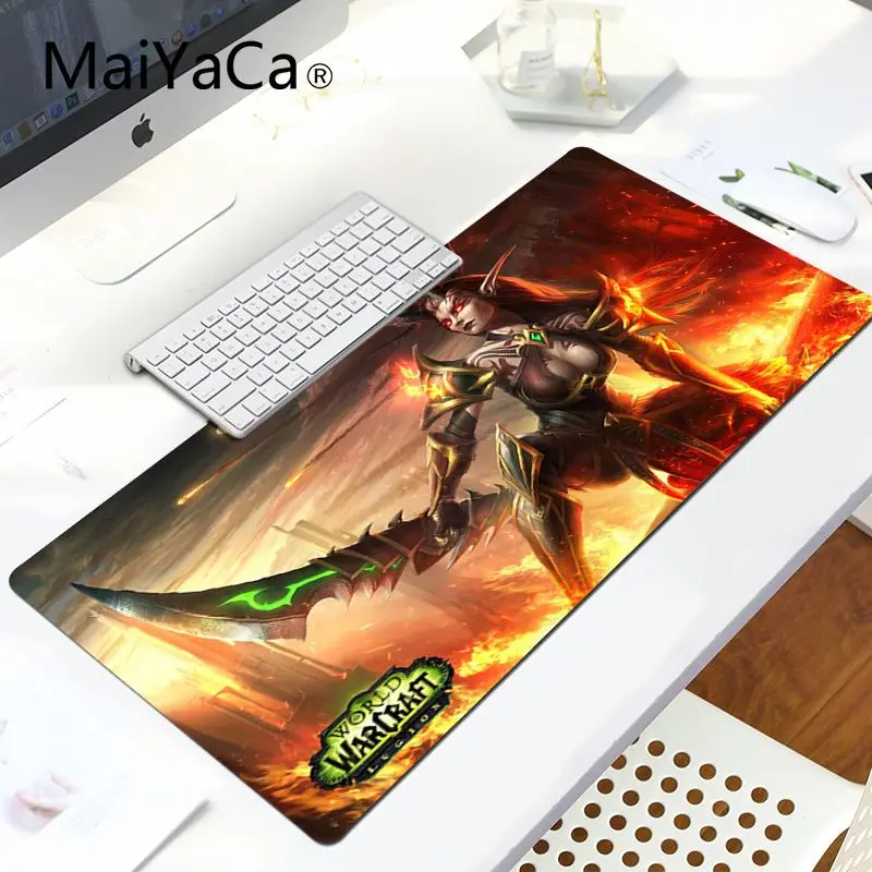 MaiYaCa Мир Warcraft кровавый эльф клавиатура коврики для игровой мыши Большой Коврик Для Мыши Компьютерный коврик - Цвет: LockEdge 30X90cm