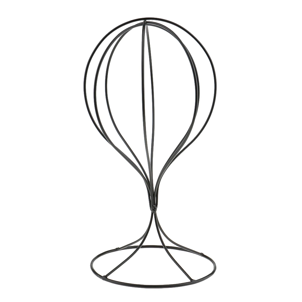 Metal Stable Wig Display Stand Holder Cap Storage Shelf Black/White/Bronze Rack Shelf Stand Tool