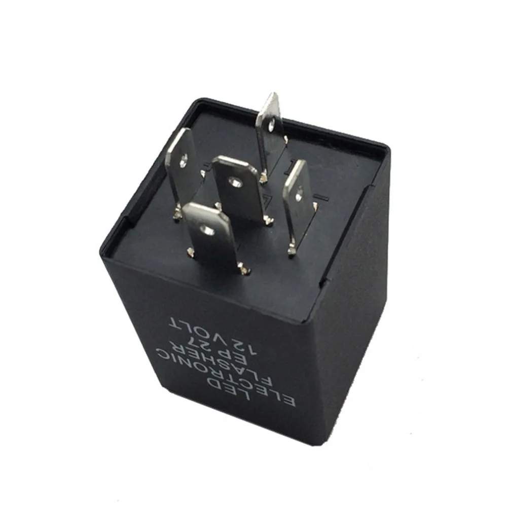 Высокое качество 5 Pin светодиодный электронный проблесковый маячок реле 5 Pin Светодиодный автомобильное электронное реле вспышки EP27 для сигнала поворота