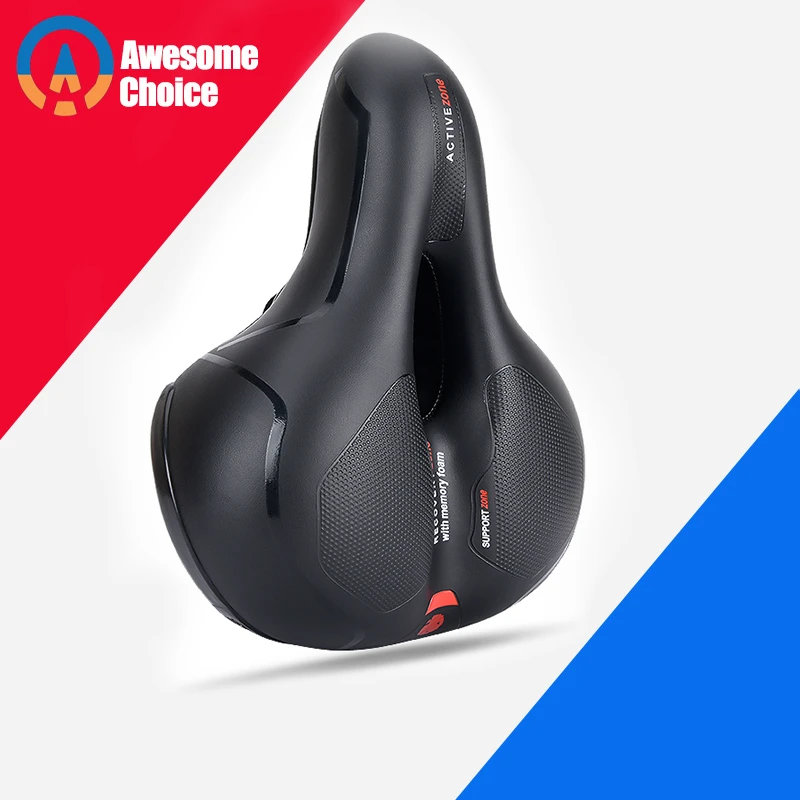 Extra Dikke Grote Fiets Zadel Met Anti Shock Ballen Zachte Spons Fiets Seat  Cover Comfortabele Foam Zitkussen Fietsen zadel|Bicycle Saddle| - AliExpress
