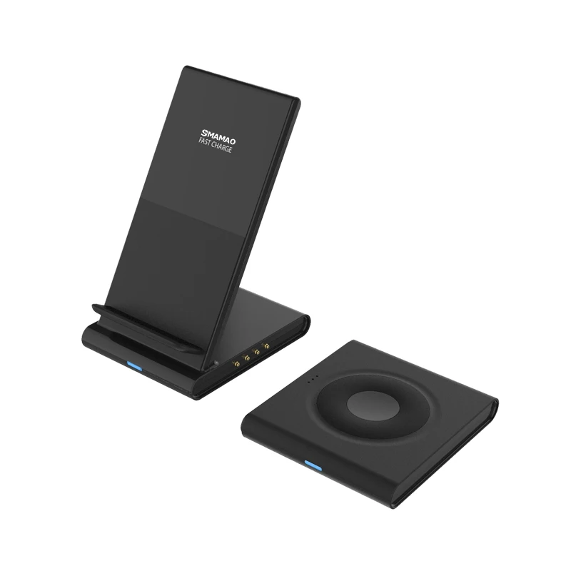 10W Dual Wireless Charger for iPhone 11 Pro Max X XS Max XR Visible Wireless Charging Pad for Samsu