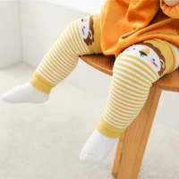 Baby Leg Warmers for Girls Cartoon Cotton Socks Children Striped Hose Crawling Knee Pads Knitted Leggings Winter Soft Sock 6
