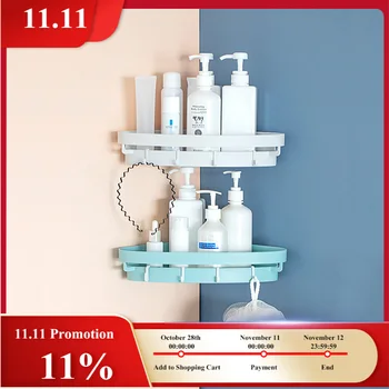 

Bathroom Corner Shelf Shower Shampoo Soap Triangle Rack Holder Cosmetic Organizer Storage Racker Bathroom Accessories