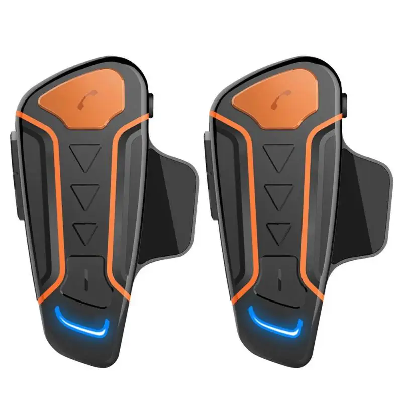 2pc WT003 1000 м Диапазон Bluetooth мотоциклетный шлем гарнитура IPX5 Интерком BT беспроводной интерком - Цвет: 2pc