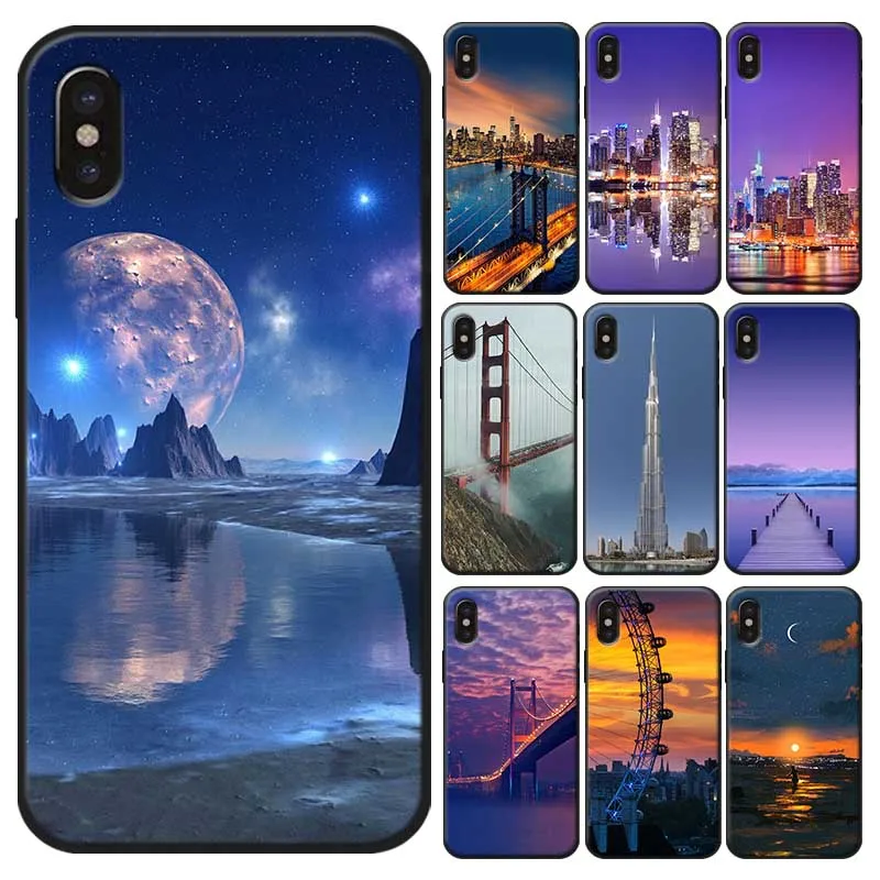 Для iPhone 7 11 pro max XR X 6S 8 XS MAX 6 plus SE 5S Мягкий силиконовый чехол для телефона городской
