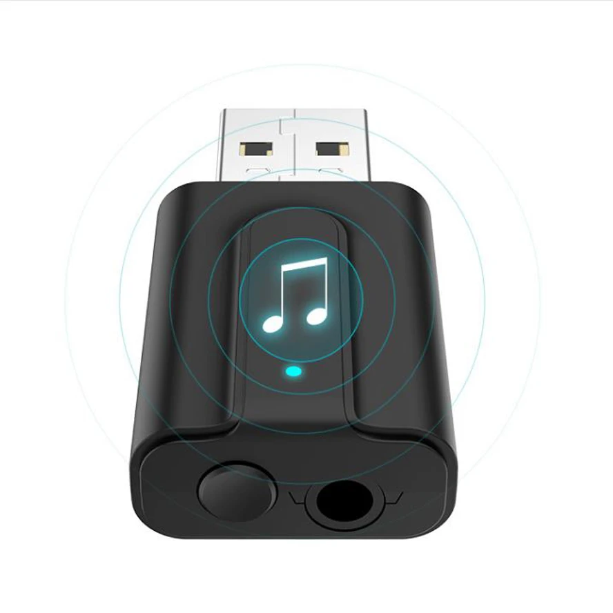 2 in 1 Bluetooth 5.0 USB Transmitter Receiving Device TV Computer Wireless Audio Adapter Car Receiver Speaker HIFI universal