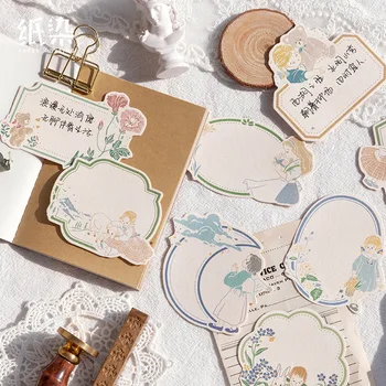 

JIANWU 30 pcs Lake Dream Series Agenda cute Study Notebook Pocket Diary Travel Journal note pad kawaii memo pad Stationery Gift