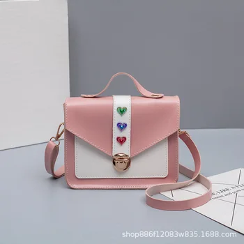 

Women's shoulder bag slant span bag South Korean version ins women's bag 2020 new fashion small square bag