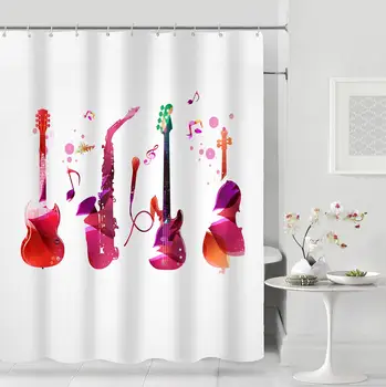 

Waterproof polyester fabric shower curtain 180x180cm Green Plants Bath curtain For Bathroom 3D print Blackout Shower curtain