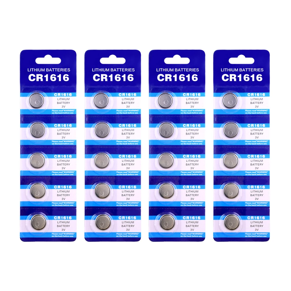 50 шт. CR1616 Кнопочная батарея 3 в литиевые батареи CR 1616 BR1616 ECR1616 5021LC для часов игрушек
