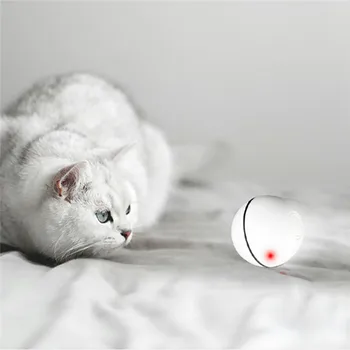 

2020 360 Degree Self Rotating Pet Toys Automatic Scrolling Ball Smart Funny Pet Toy USB Charging Colorful LED Light Drop #0729