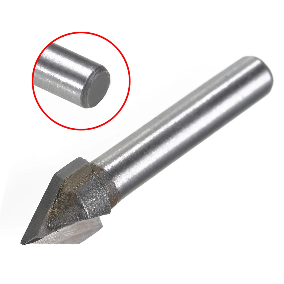 Mayitr 60 Degree V Groove Bit CNC Router 1/4" Shank Engraving Wood Working Tool 6x10mm