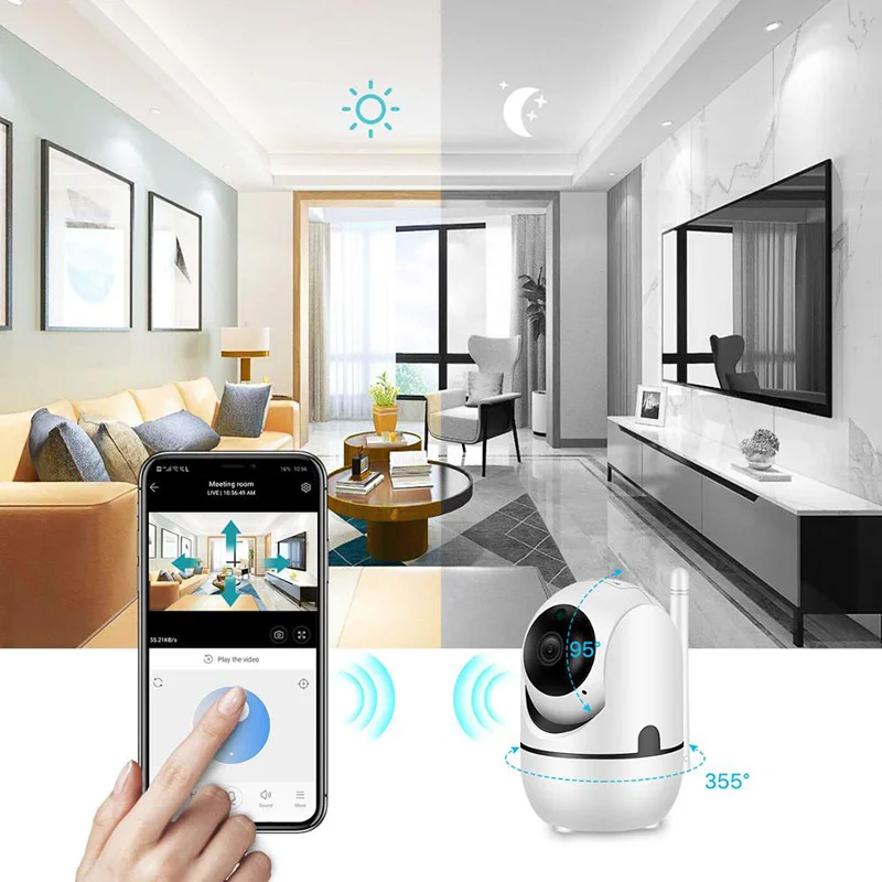 1080P Новая Домашняя ip камера безопасности беспроводная Смарт WiFi для помещений