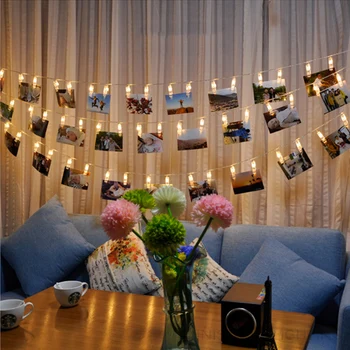 

Street Garland Clip Light String Led Light Curtain Decor Holiday AccessoriesParty Fairy Christmas Light Outdoor Decoration