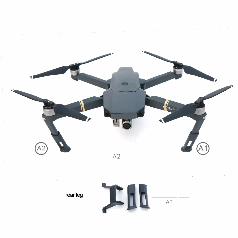 Для DJI Mavic Pro Pltatinum 3 см посадка с высоты Шестерни Дрон защита Подвески протектор посадочная площадка средства ухода за кожей стоп запчасти, аксессуары