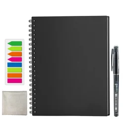 Cahier de notes intelligent effaçable et réutilisable, bloc notes ligné avec stylo, type carnet de poche, journal intime, pour bureau, école, cadeau de dessin 