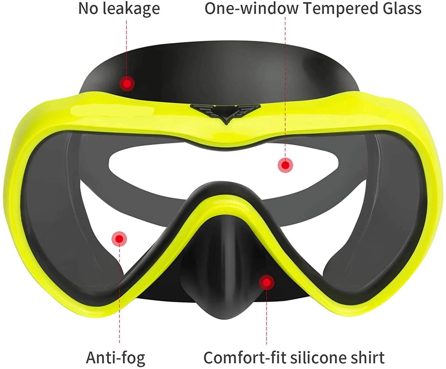 Description Picture 2 of itemProfessional Scuba Diving Mask and Snorkels Anti-Fog Goggles Glasses Diving Swimming Easy Breath Tube Swimming Equipment Best