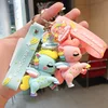 Rainbow Unicorn Keychain, Cartoon Silicone Doll, Creative Personality, Car Backpack, Couple Pendant Decoration, Cute and Funny 3