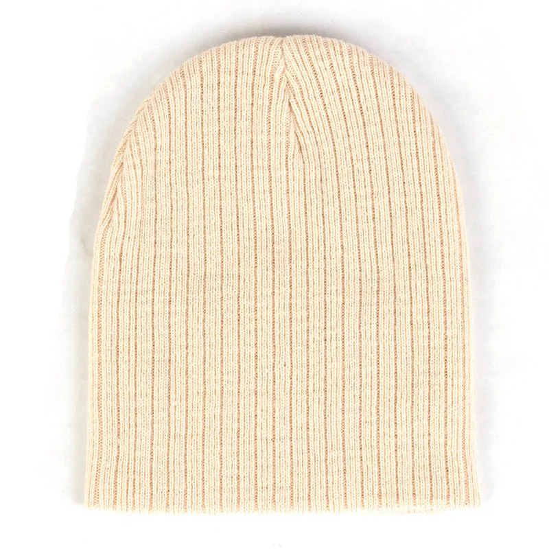 Geebro/Модная Повседневная зимняя шапка для новорожденных; детская вязаная шапка; Детские шапки для девочек; головные уборы; шапочки для малышей; аксессуары - Цвет: Beige