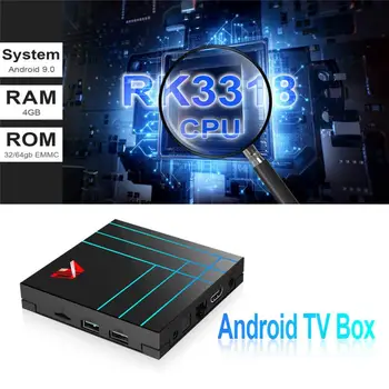 

A10 Smart Android 9.0 smart Tv Box 4GB 64GB Quad core Youtube Set Top TV Box 2.4G Wifi HDR 4K Media Player Google Play IPTV