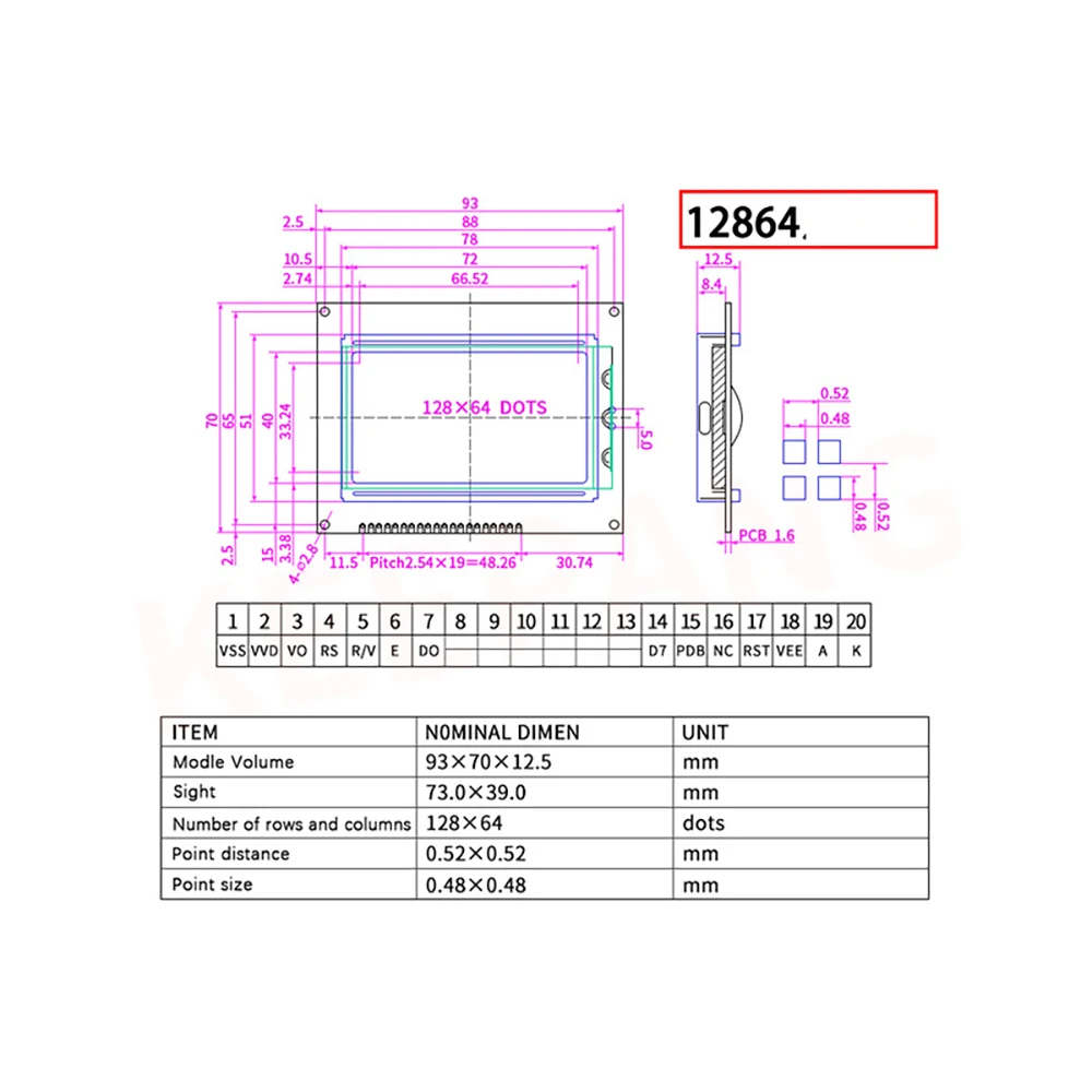 LCD 12864 Control Panel Smart Controller Display Compatible with Ramps 1.4 Ramps 1.5 Ramps 1.6 For RepRap Mendel 3D Printer motor stepper printer