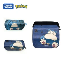 

Pokemon Snorlax Pikachu Pencil Case Cartoon Anime Box For Teen Student Boy Girl Canvas Pencil Box Kawaii Children's Gift