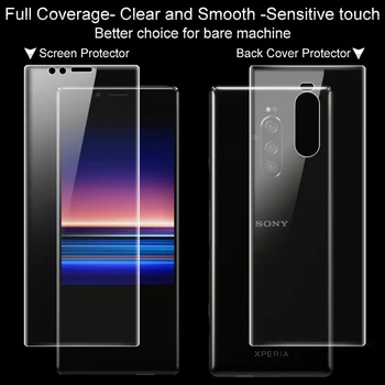 

for Sony Xperia 1 Screen Protector IMAK Full Coverage Hydrogel Soft Protective Film for Sony Xperia 1 Not Glass