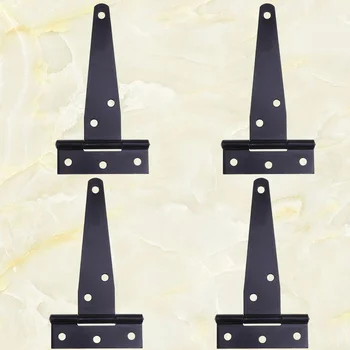 

4PCS Zinc Plating T Shape Hinges Rustproof Iron Triangle Hinges Special Sturdy Shed Hinge Prcatical Door Gates Hinges for Home S