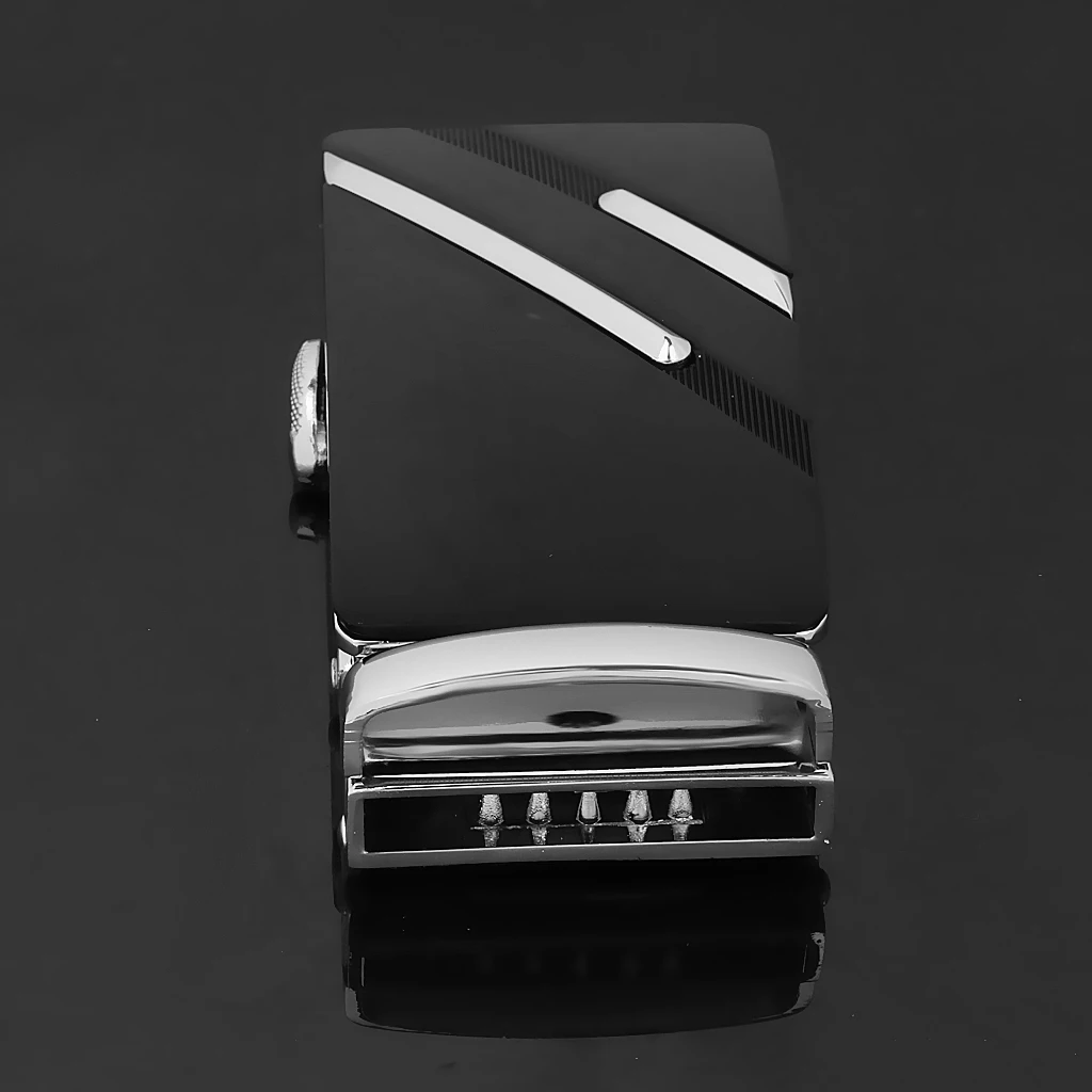 2PC Fashion Men's Business Alloy Automatic Buckle Unique Men Plaque Belt Buckles for 8cm*4cm Men Apparel Accessory