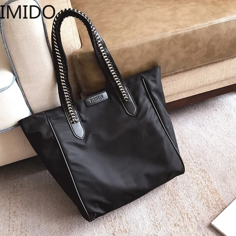 

IMIDO Big Bag Female 2019 New Korean Version of The Fashion Oxford Cloth Shoulder Messenger Bag Retro Handbag Tide