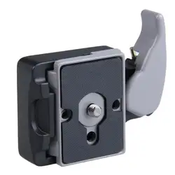 Черный металлический сплав 323 Quick Release Plate Mount Adapter с полной Manfrotto 200PL-14 Compat Plate