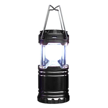 

Indoor Outdoor Collapsible Lamp Tent Fishing Emergency Survival Hiking Solar Powered USB Rechargeable LED Camping Lantern ABS