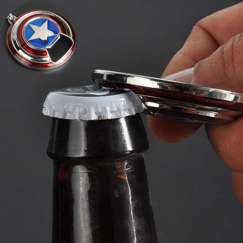1pcs Hammer Shaped Beer Bottle Opener Portable Keychain Metal Tools Infinity Thanos Gauntlet Soda Glass Caps Remover Openers