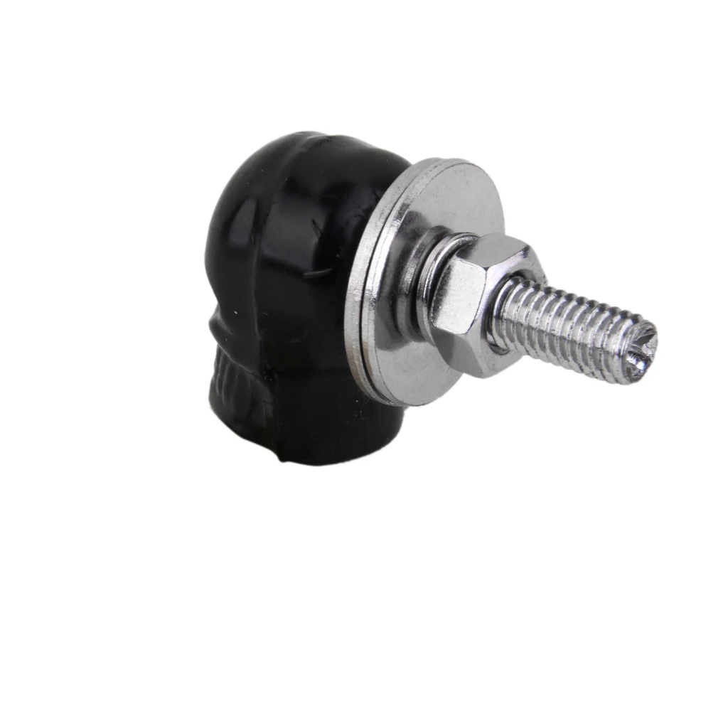 4 Pair Motorcycle Skull License Plate Frame Bolts Screw Fasteners